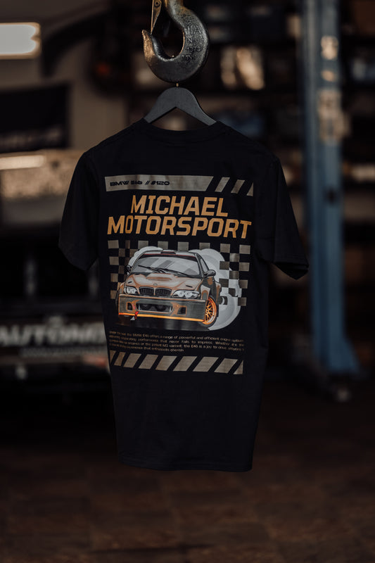 Michael Motorsport Driftiauto Disainiga T-Särk